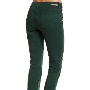 Level 99 Skinny Strait Army Green Pants B11